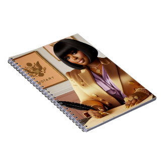 Cuaderno en espiral de temática notarial de lujo