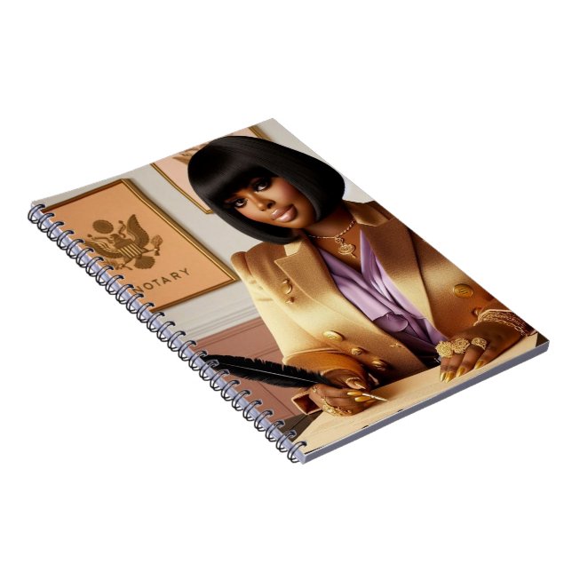 Cuaderno en espiral de temática notarial de lujo (Lado Derecho)