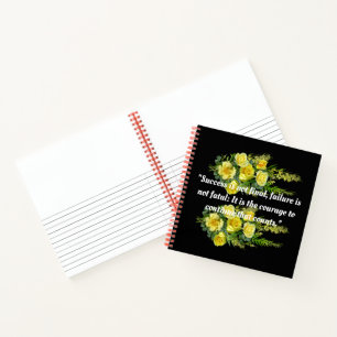 Cuaderno en espiral de texto de imagen personaliza