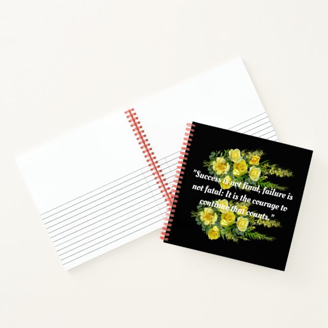 Cuaderno en espiral de texto de imagen personaliza (Interior)