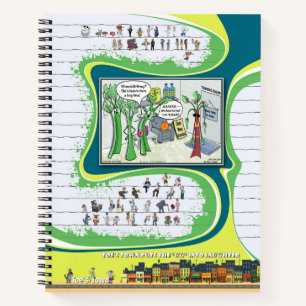 Cuaderno en espiral de Toe’s Town Comic