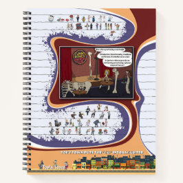 Cuaderno en espiral de Toe’s Town Comic