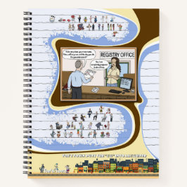 Cuaderno en espiral de Toe’s Town Comic