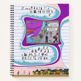 Cuaderno en espiral de Toe’s Town Comic