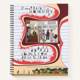 Cuaderno en espiral de Toe’s Town Comic