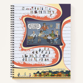 Cuaderno en espiral de Toe’s Town Comic