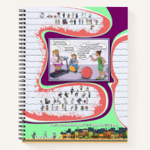 Cuaderno en espiral de Toe’s Town Comic