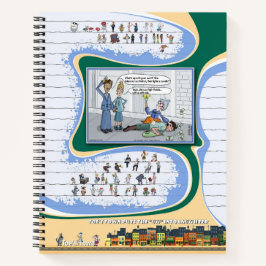 Cuaderno en espiral de Toe’s Town Comic