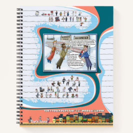 Cuaderno en espiral de Toe’s Town Comic