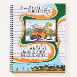 Cuaderno en espiral de Toe’s Town Comic
