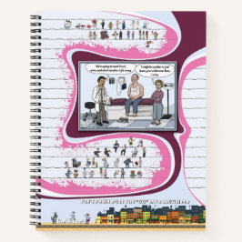 Cuaderno en espiral de Toe’s Town Comic