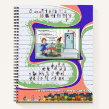 Cuaderno en espiral de Toe’s Town Comic