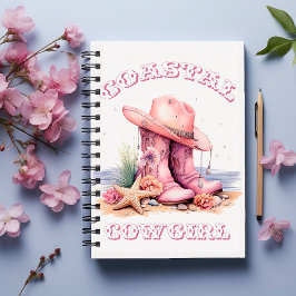Cuaderno en espiral de vaquera costera