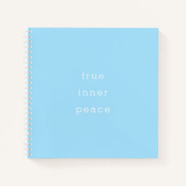 Cuaderno en espiral de verdadera paz interior