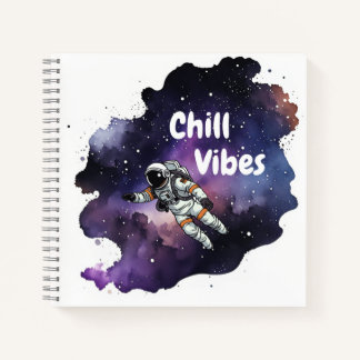 Cuaderno en espiral de vibraciones relajantes