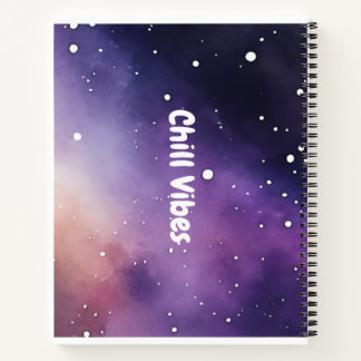 Cuaderno en espiral de vibraciones relajantes