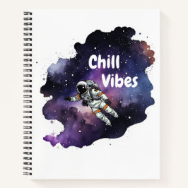 Cuaderno en espiral de vibraciones relajantes