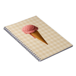 Cuaderno en espiral de vuelta al cole rosa y beige