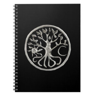 Cuaderno en espiral del árbol de la vida