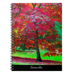 Cuaderno en espiral del arce japonés