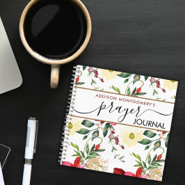 Cuaderno en espiral del diario de oraciones de pat