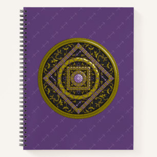 Cuaderno en espiral del mandala de Sagitario