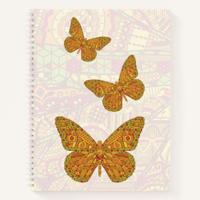 Cuaderno en espiral del Monarca Indio (Anverso)