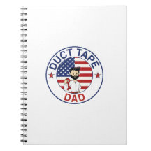 Cuaderno en espiral del papá cinta adhesiva