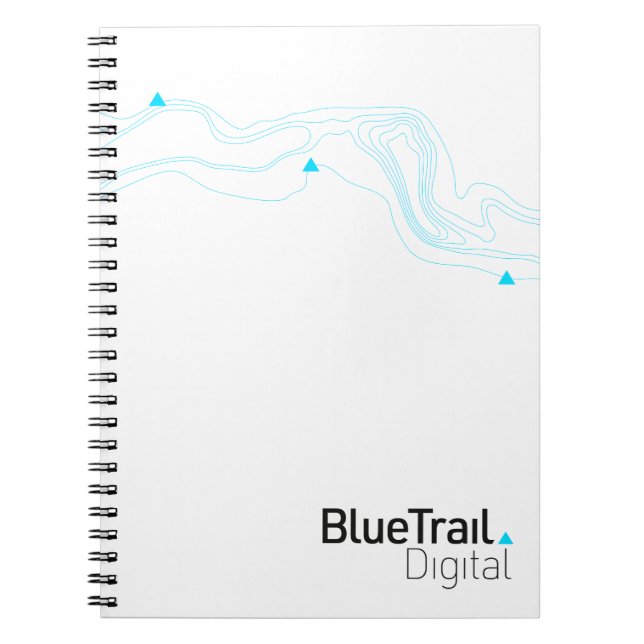 Cuaderno en espiral digital Blue Trail (Frente)