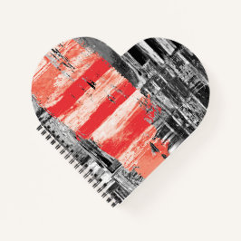 Cuaderno en espiral – Diseño abstracto Red Pulse