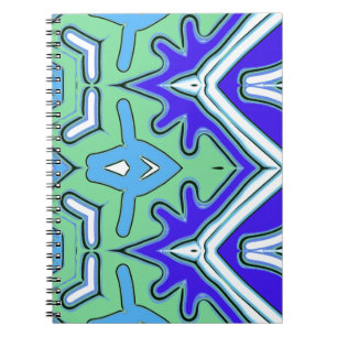 Cuaderno en espiral, diseño de patrón único multic