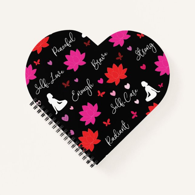 Cuaderno en espiral en forma de corazón Viaje de s (Anverso)