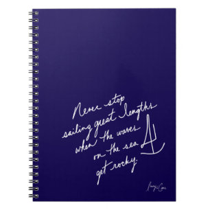 Cuaderno en espiral escrito a mano sin parar