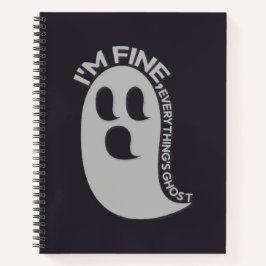 Cuaderno en espiral 'Estoy bien, todo es un fantas