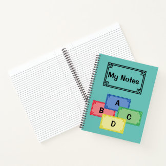 Cuaderno en espiral - Etiquetas de mis notas