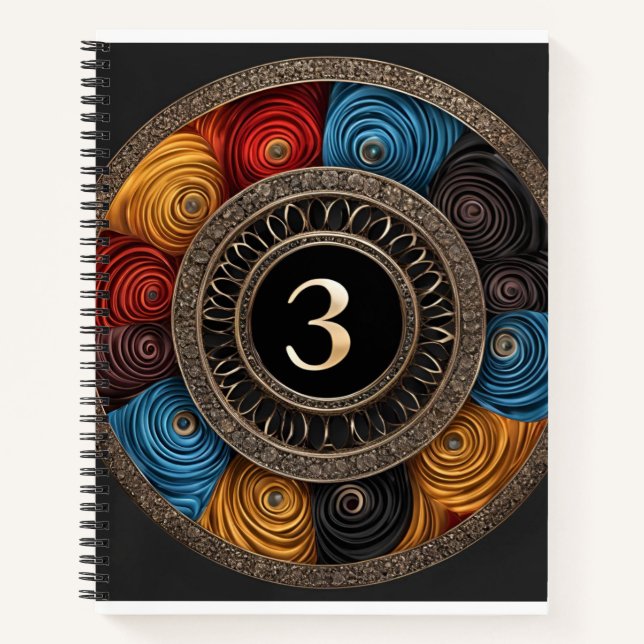 Cuaderno en espiral excelente diseño. (Anverso)