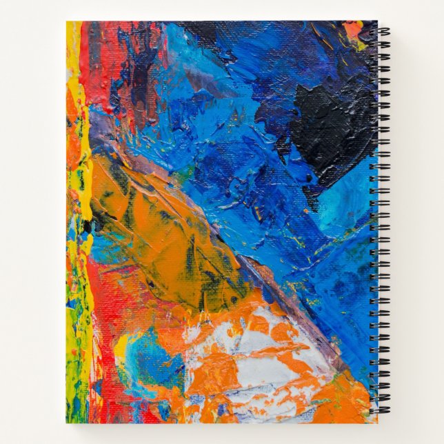 Cuaderno en espiral Explosión de Colores (Reverso)