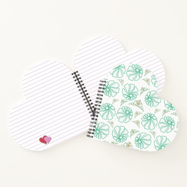 Cuaderno en espiral Floral Calm Mint (Interior)