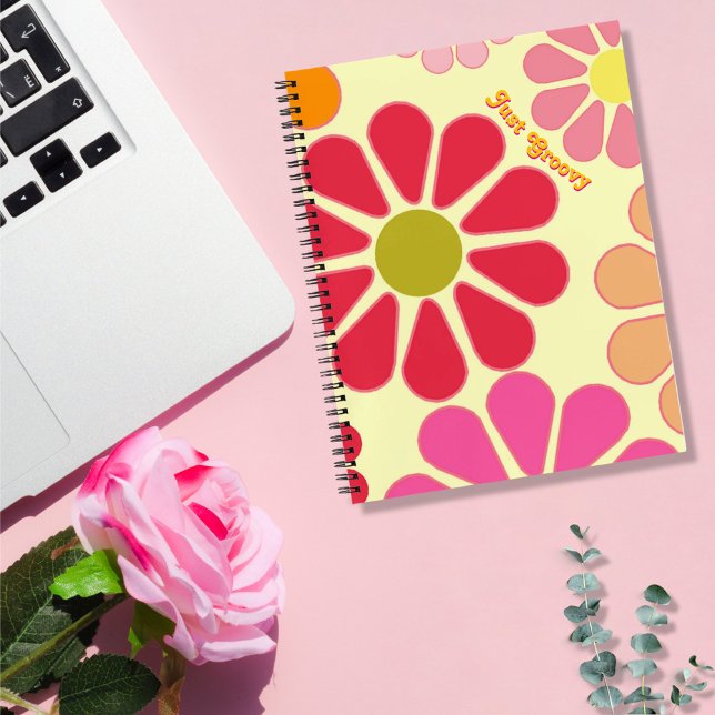 Cuaderno en espiral floral simplemente genial (Subido por el creador)