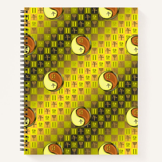 Cuaderno en espiral Gemini & Caballo de Madera (Anverso)