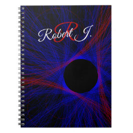 Cuaderno en espiral geométrico de triángulo acentu