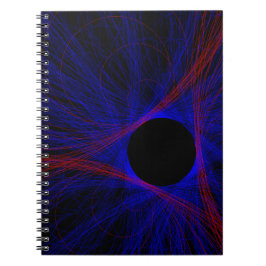 Cuaderno en espiral geométrico de triángulo acentu
