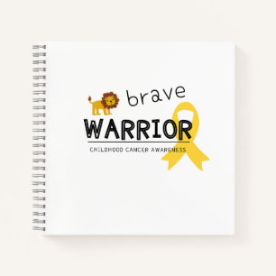 cuaderno en espiral guerrero valiente cáncer infan