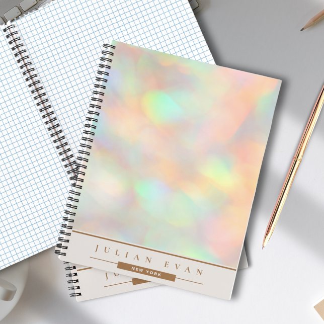 Cuaderno en espiral holográfico con brillo elegant (Subido por el creador)