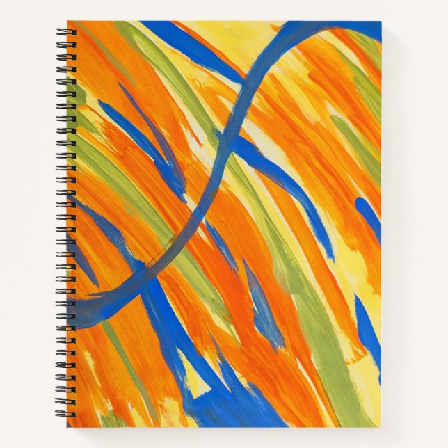 Cuaderno en espiral - Impresión de arte abstracto  (Anverso)