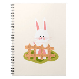 Cuaderno en espiral Kawaii de conejito lindo   Esc