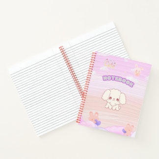 Cuaderno en espiral Kawaii para niños