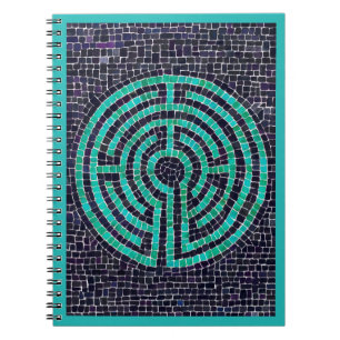 Cuaderno en espiral LABERINTO III 6.5x8.75 - Turqu