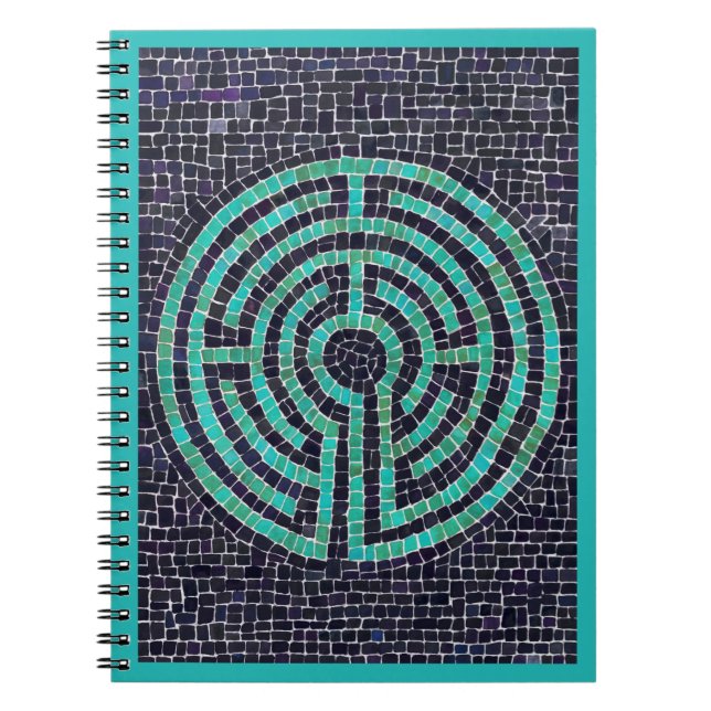 Cuaderno en espiral LABERINTO III 6.5x8.75 - Turqu (Frente)