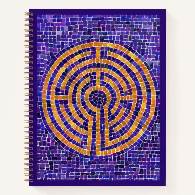 Cuaderno en espiral LABERINTO MOSAICO 8.5x11 (Anverso)